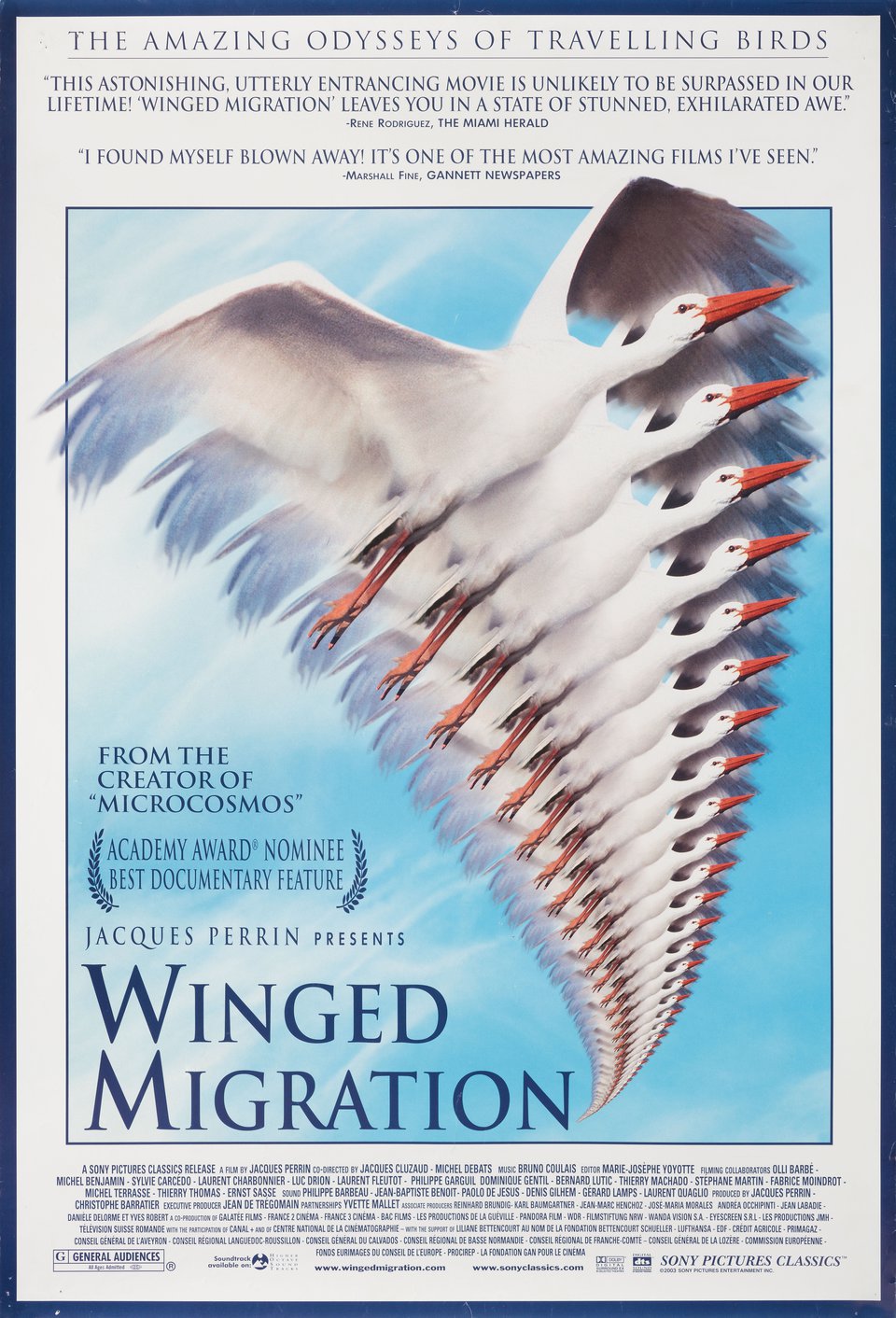 Winged Migration Original 2003 U.S. One Sheet Movie Poster