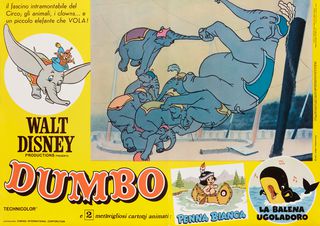 Dumbo Original R1971 Italian Fotobusta Movie Poster