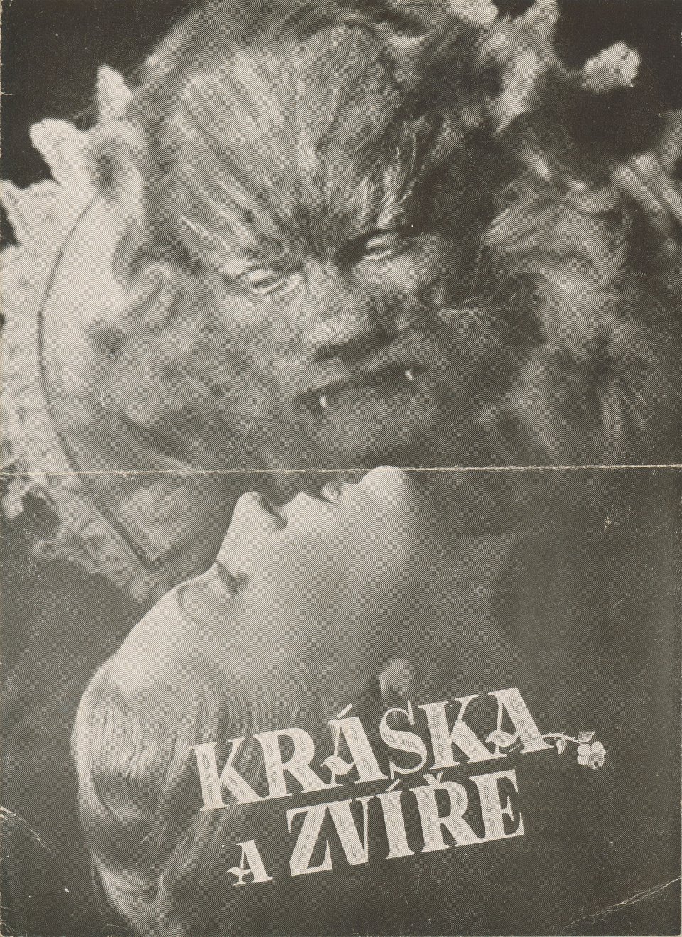 La belle et la bete Original 1947 Czech Movie Program