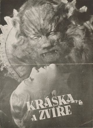 La belle et la bete Original 1947 Czech Movie Program Alternate Image