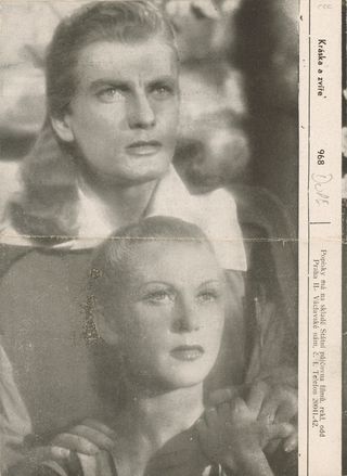 La belle et la bete Original 1947 Czech Movie Program Alternate Image
