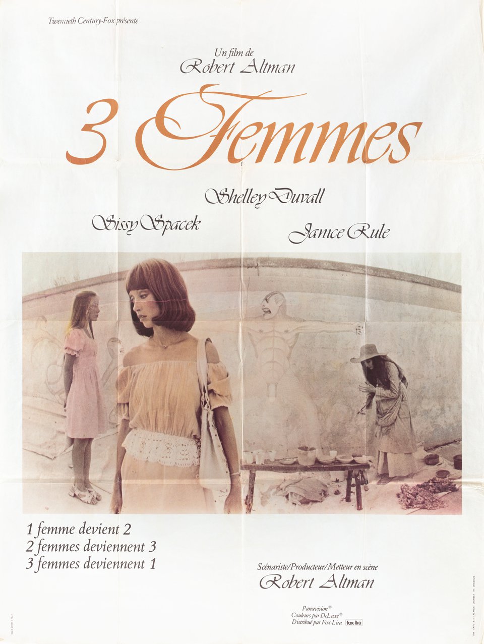 3 Women Original 1977 French Grande Movie Poster