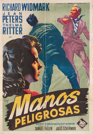 Pickup on South Street Original 1953 Spanish B1 Movie Poster