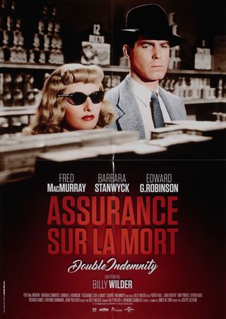 Affiche De Film Double Indemnity (1944) - Poster Toile, Format A1, A2 Ou A3, Reproduction