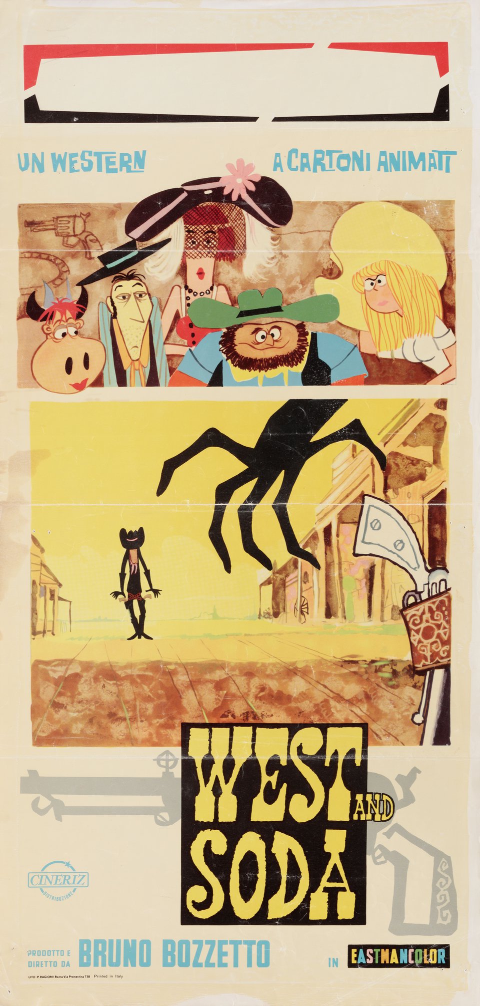 West and Soda Original 1980 Italian Locandina Movie Poster