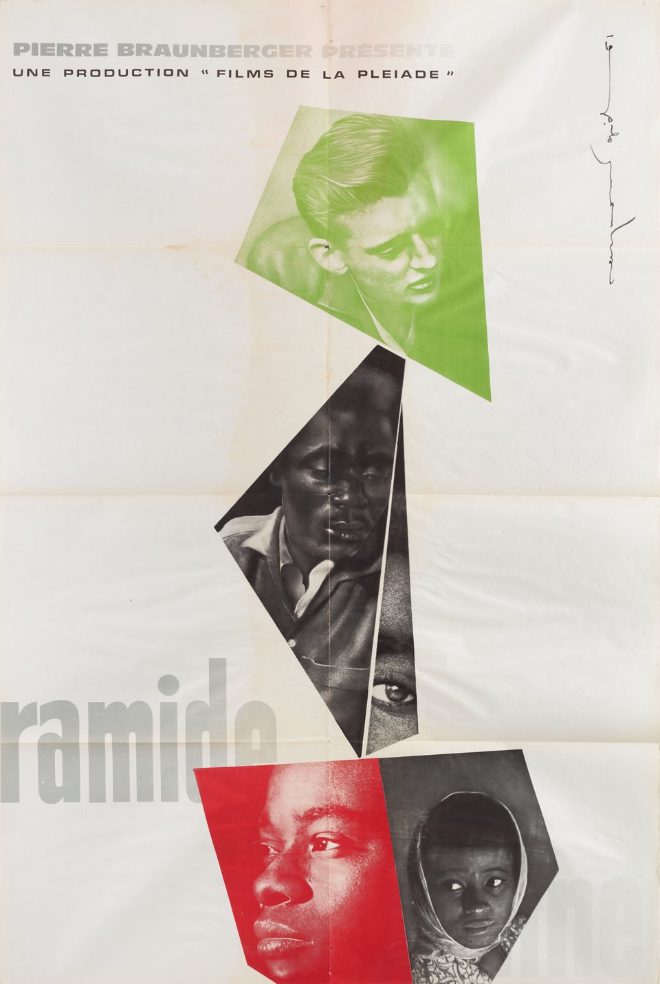 The Human Pyramid Original 1961 French Half Grande Movie Poster