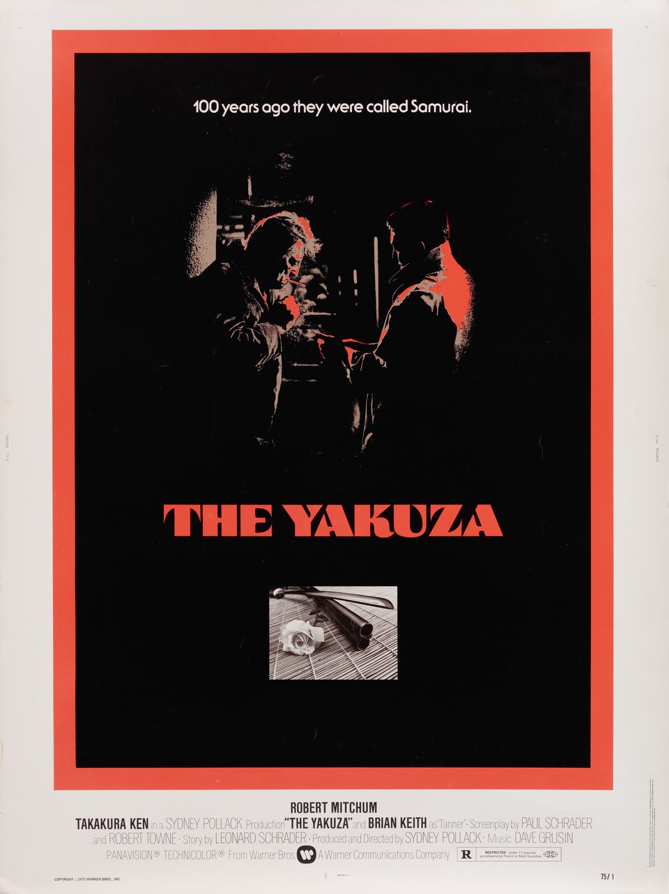 The Yakuza Original 1974 U.S. 30 by 40 Movie Poster
