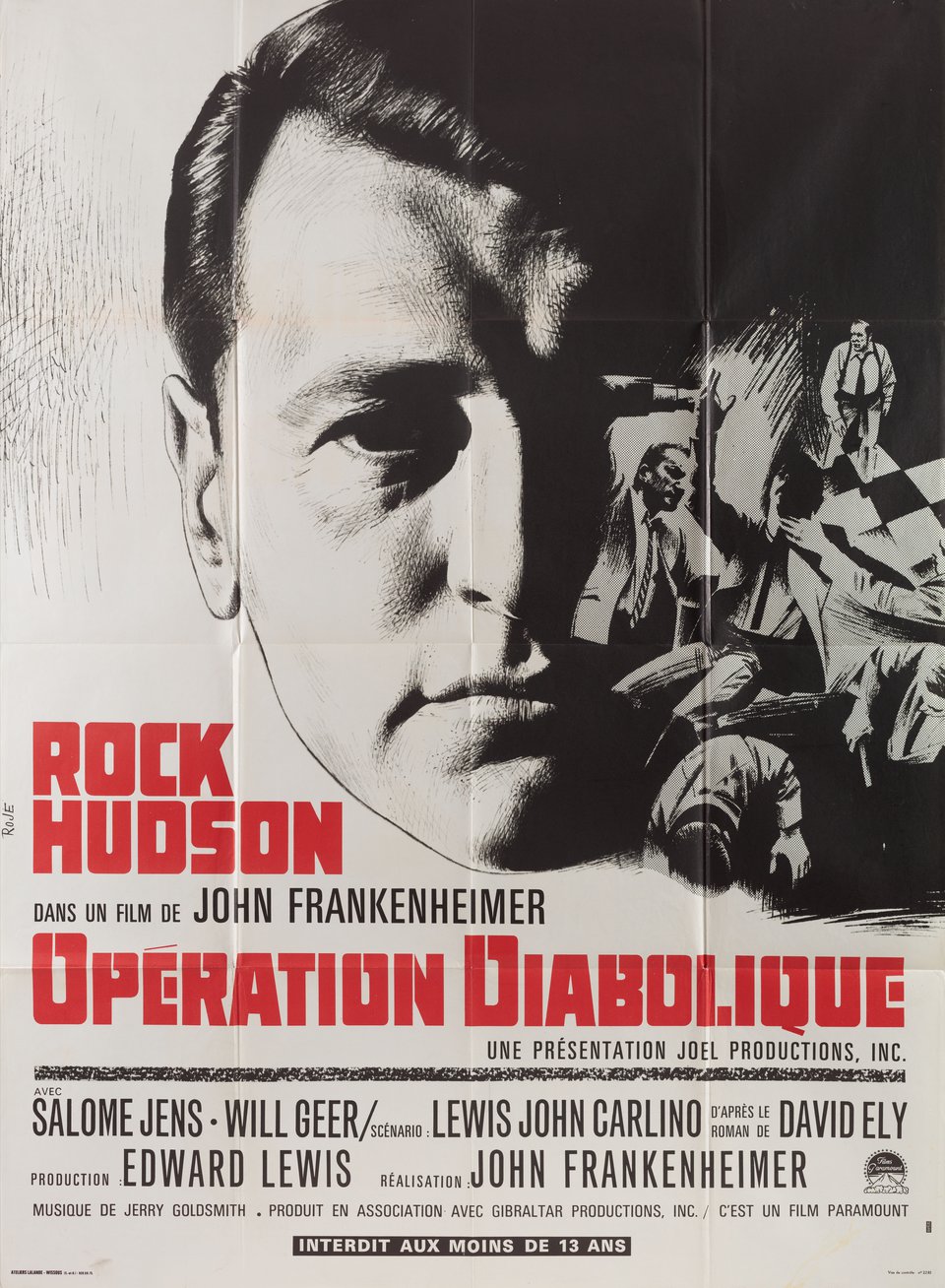 Seconds Original 1966 French Grande Movie Poster