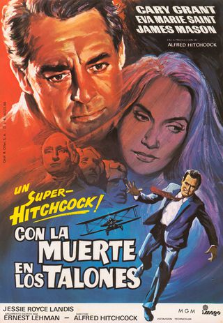 North by Northwest Original R1980 Spanish Movie Herald