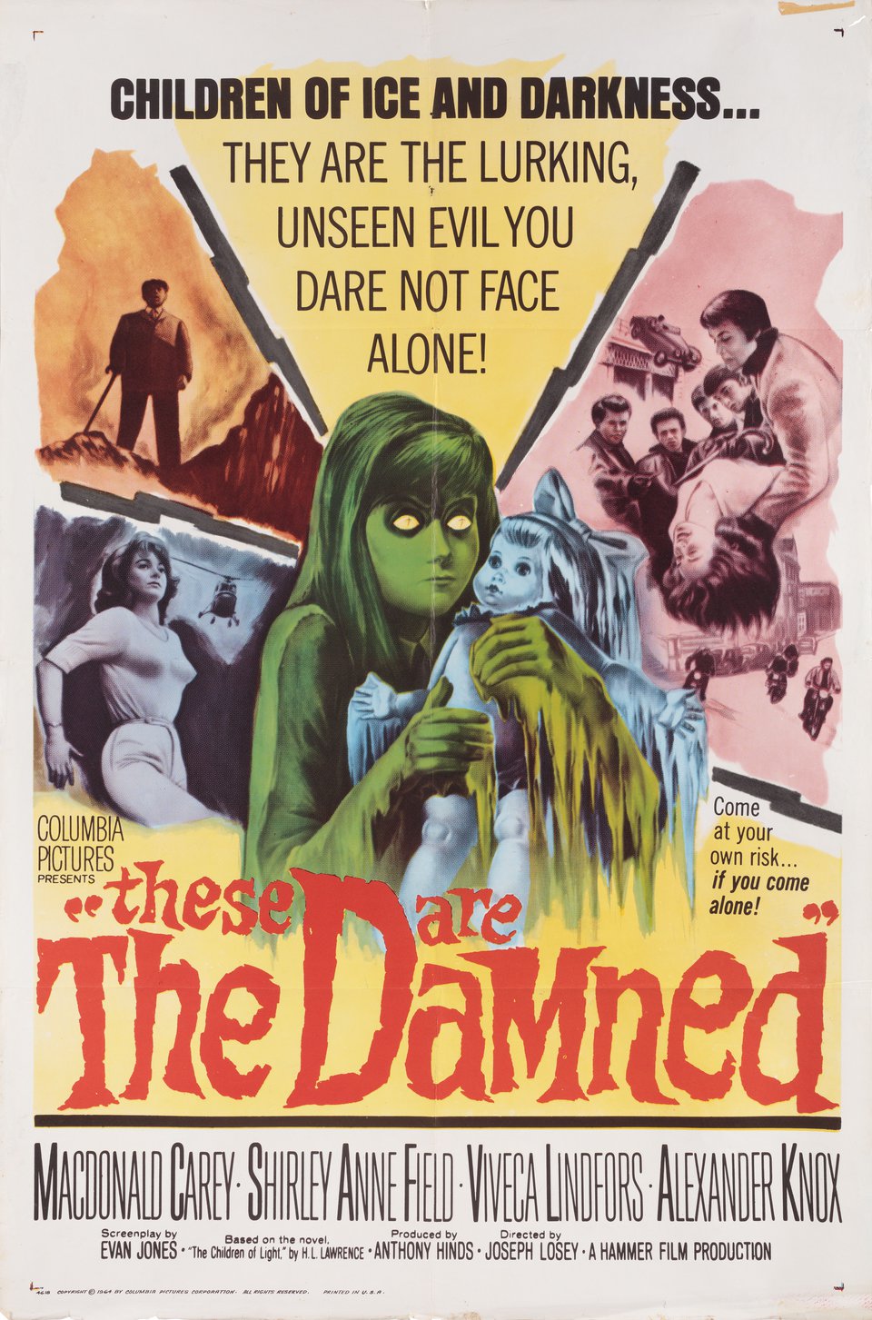 These Are the Damned Original 1964 U.S. One Sheet Movie Poster