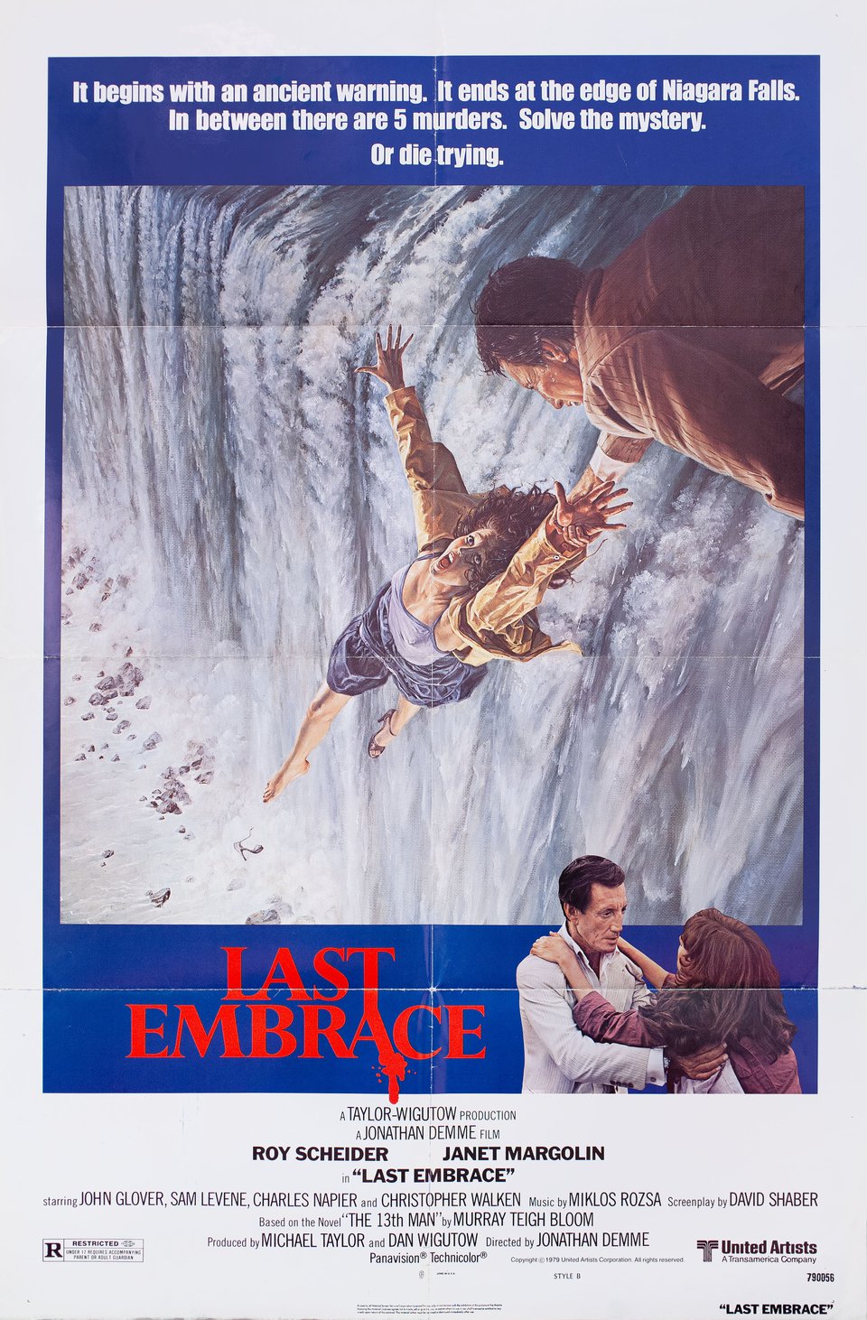 Last Embrace Original 1979 U.S. One Sheet Movie Poster