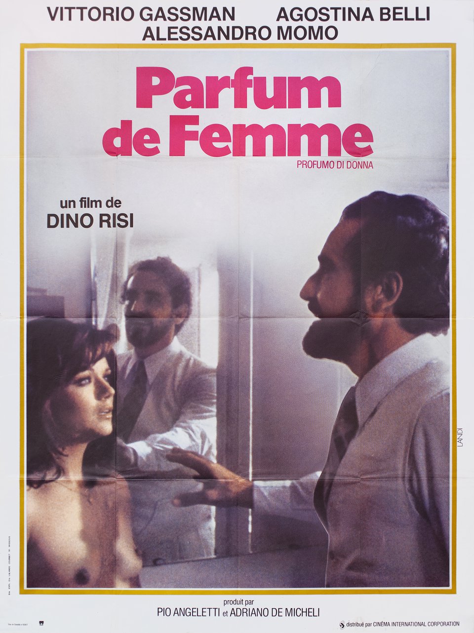 Scent of a Woman Original 1974 French Grande Movie Poster