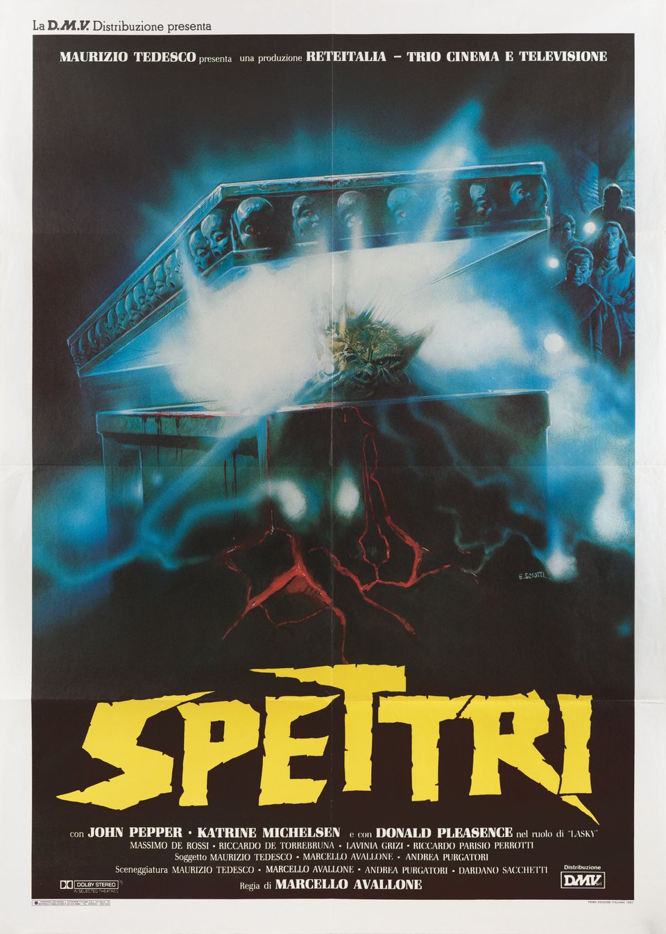 Specters Original 1987 Italian Due Foglio Movie Poster