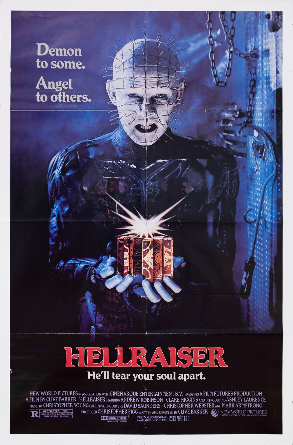 Hellraiser Original 1987 U.S. One Sheet Movie Poster