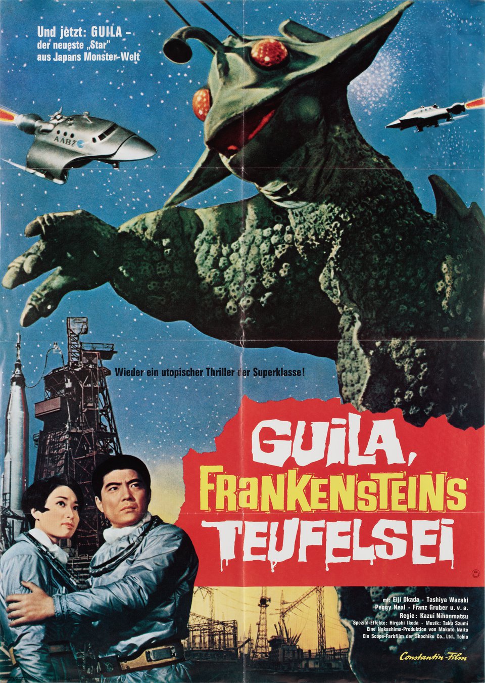 The X from Outer Space Original 1967 German A1 Movie Poster