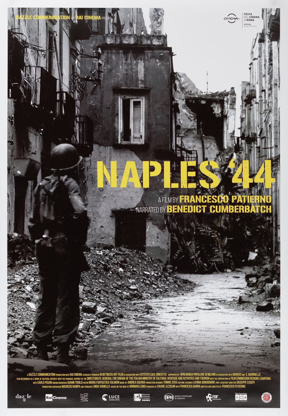 Naples '44 Original 2017 U.S. One Sheet Movie Poster