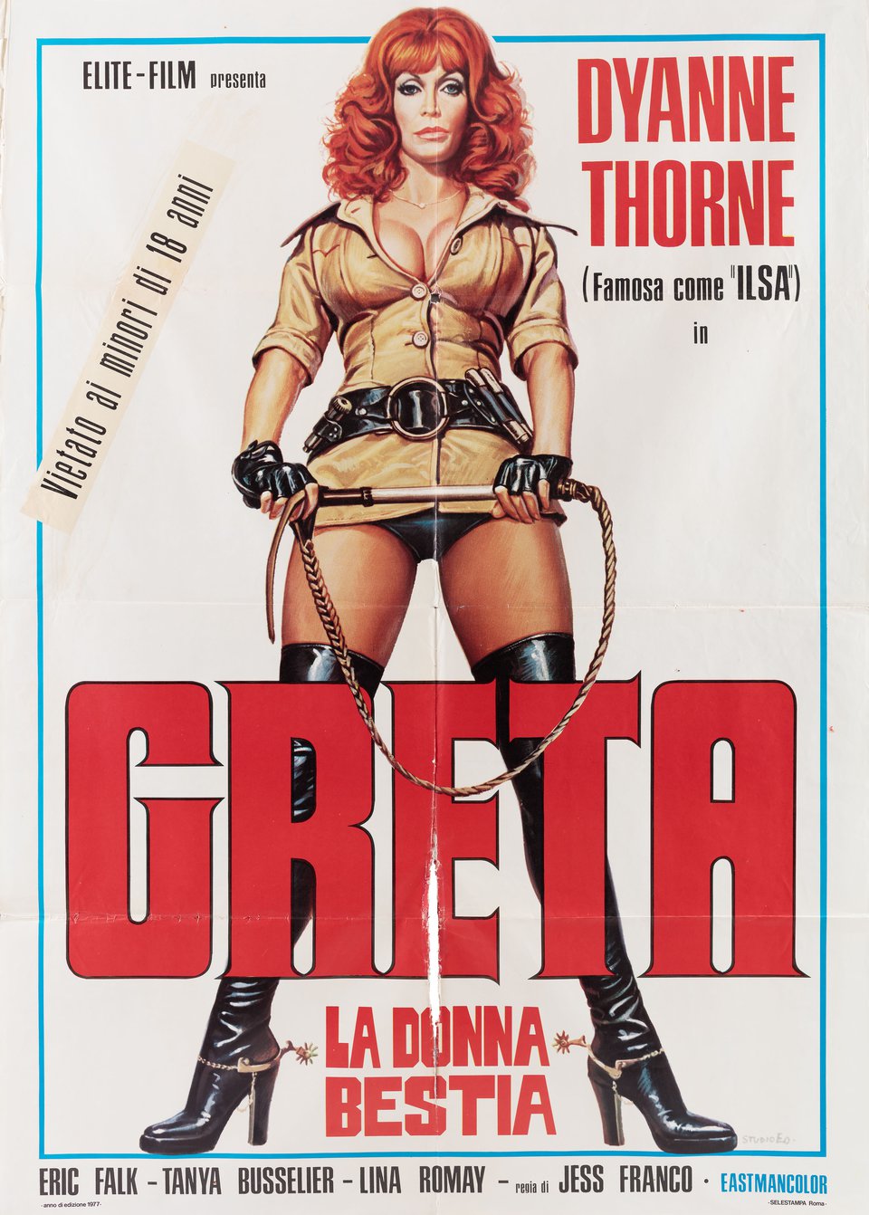 Ilsa, the Wicked Warden Original 1977 Italian Due Foglio Movie Poster