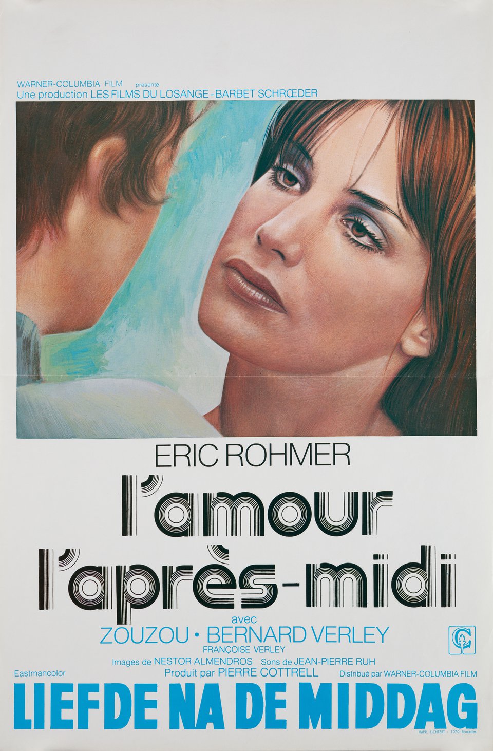 Chloe in the Afternoon Original 1972 Belgian Movie Poster