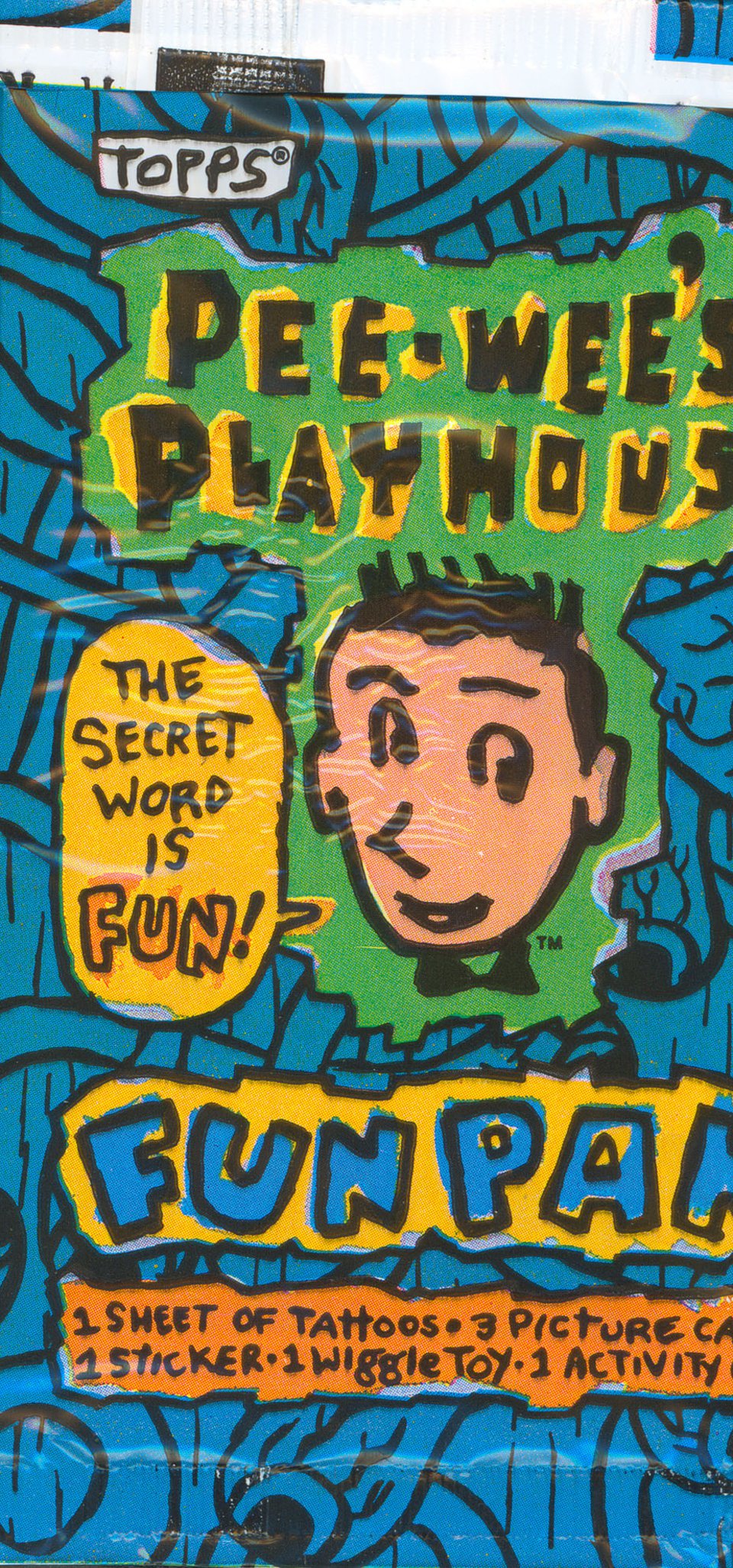 Pee-Wee's Playhouse Original 1988 U.S. Fun Pak