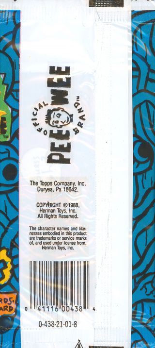 Pee-Wee's Playhouse Original 1988 U.S. Fun Pak Alternate Image