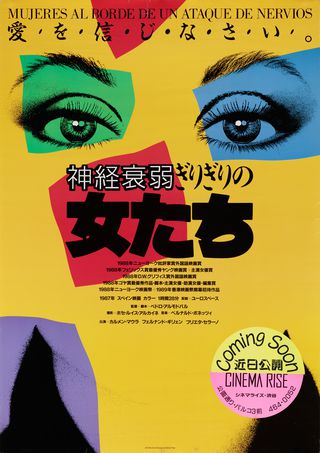 Women on the Verge of a Nervous Breakdown Original 1989 Japanese B2 Movie Poster