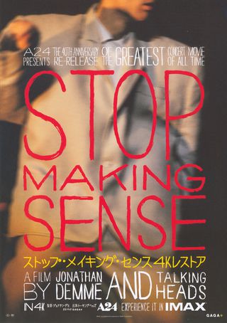 Stop Making Sense Original R2024 Japanese B5 Chirashi Handbill Alternate Image