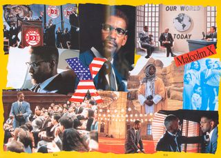 Malcolm X Original 1992 Japanese Movie Program Alternate Image