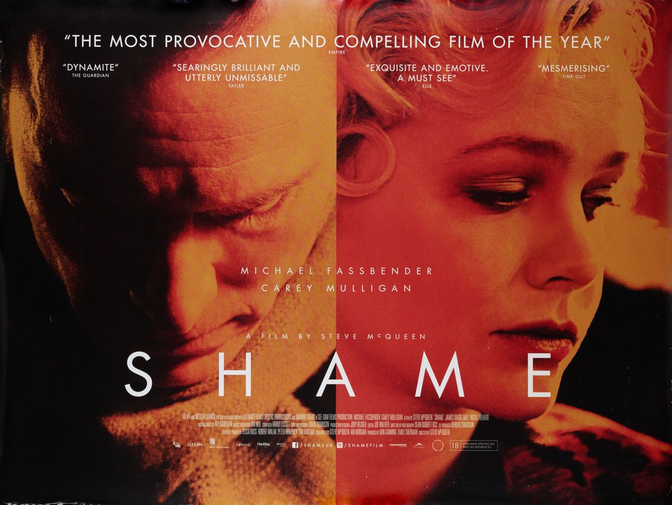 Shame Original 2011 British Quad Movie Poster