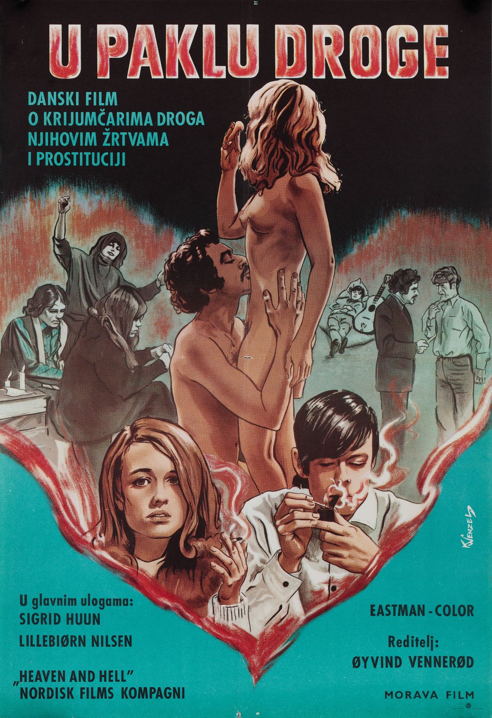 Heaven and Hell Original 1969 Yugoslav B2 Movie Poster