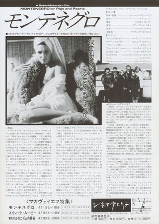 Montenegro Original 1981 Japanese B5 Chirashi Handbill Alternate Image