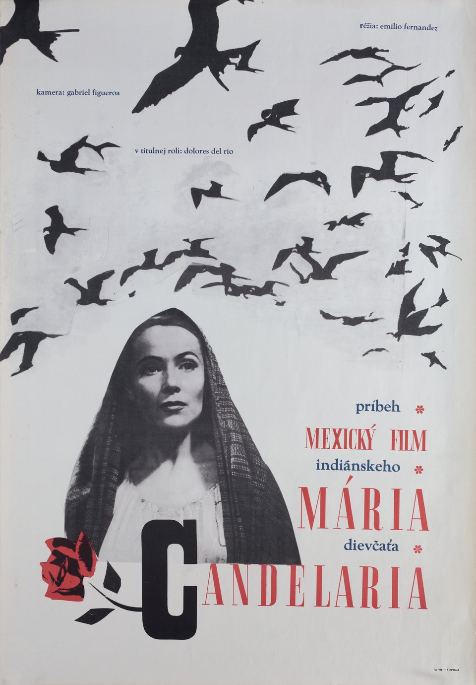 Portrait of Maria Original 1950s Slovakian A1 Movie Poster
