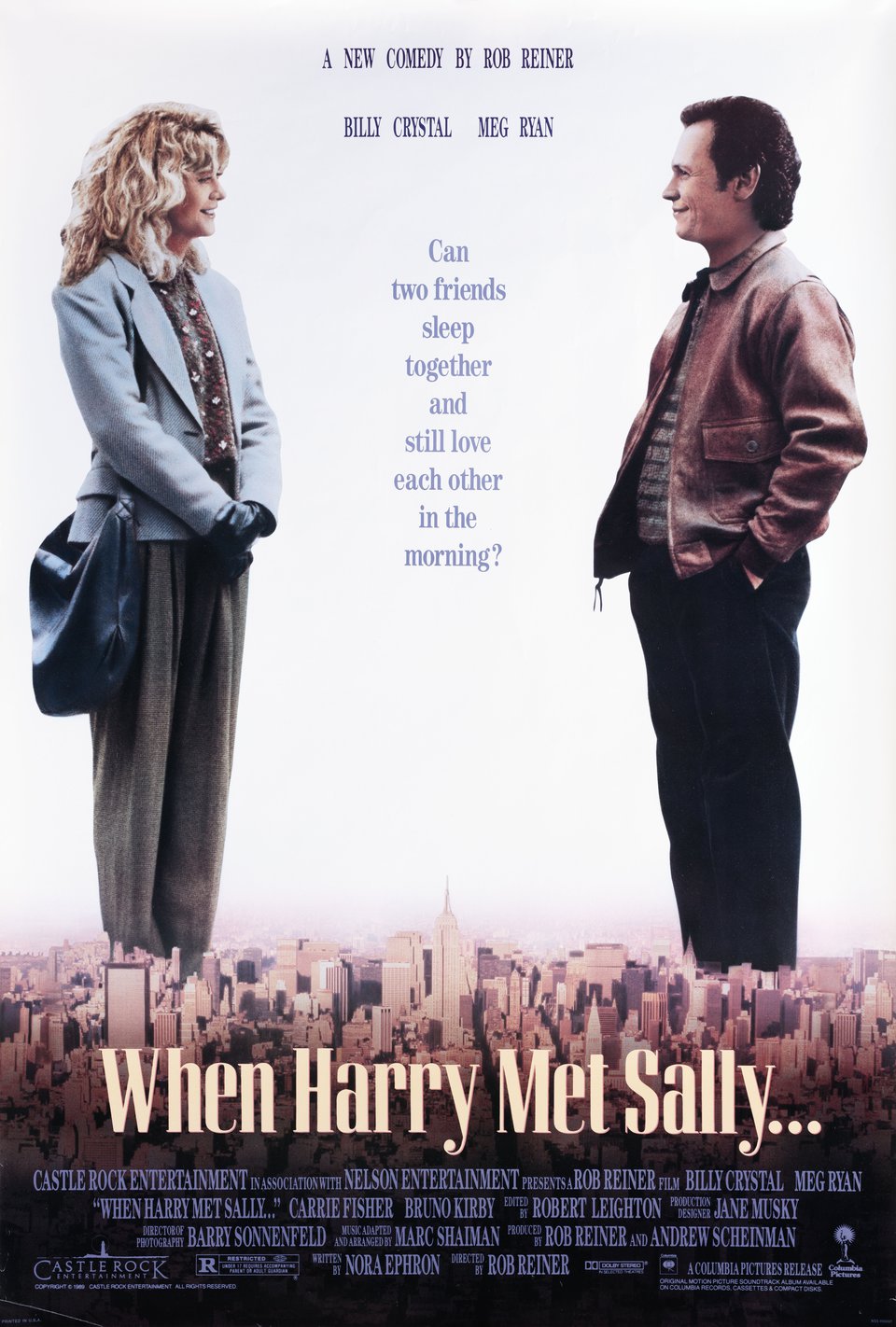 When Harry Met Sally... Original 1989 U.S. One Sheet Movie Poster