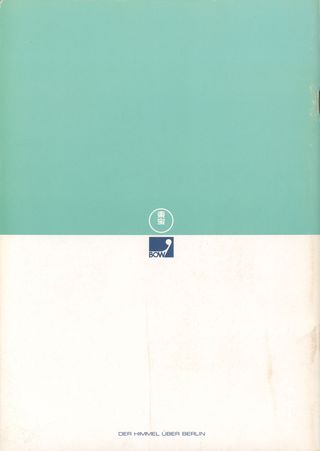 Wings of Desire Original 1988 Japanese Movie Program Alternate Image