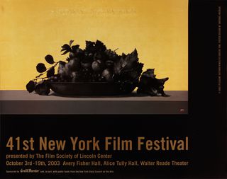 41st New York Film Festival Original 2003 U.S. Poster