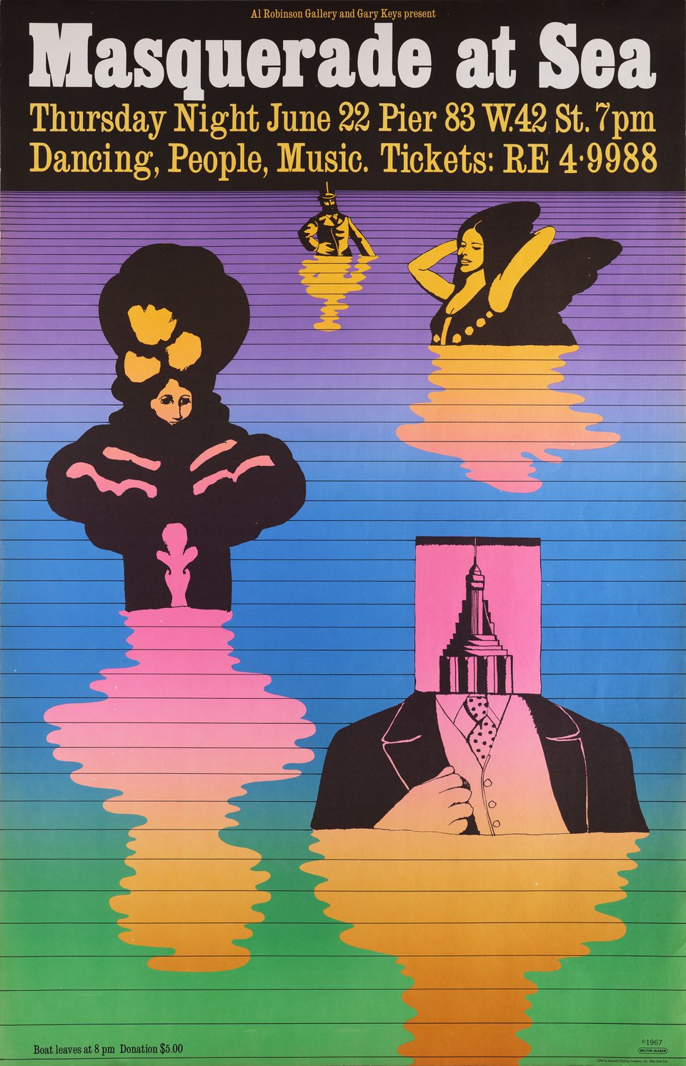 Masquerade at Sea Original 1967 U.S. B1 Poster