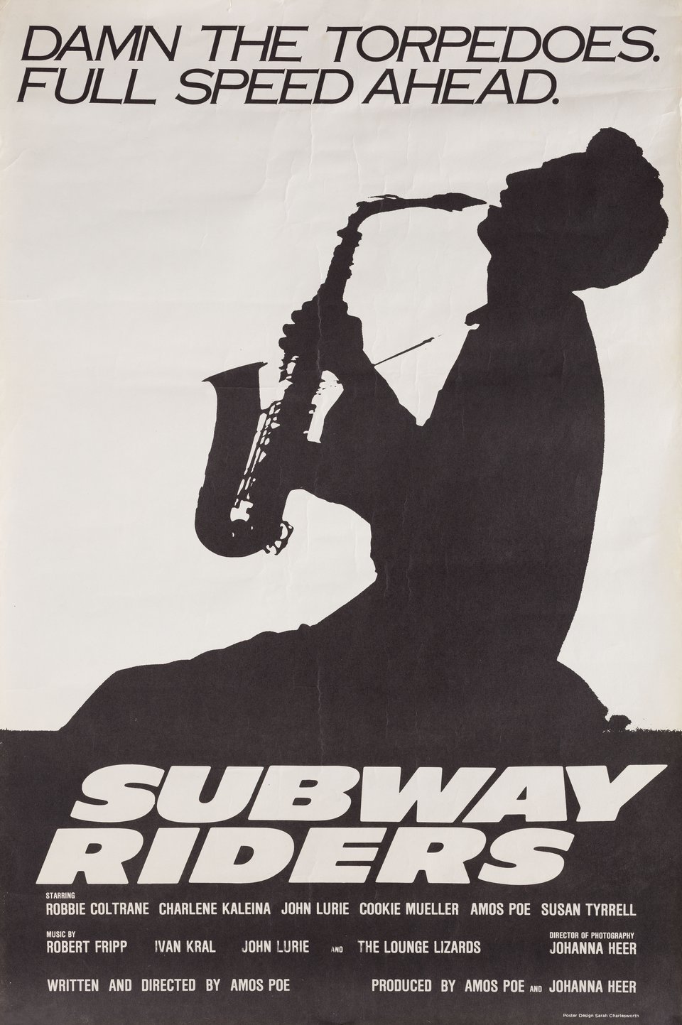 Subway Riders Original 1981 U.S. A2 Movie Poster