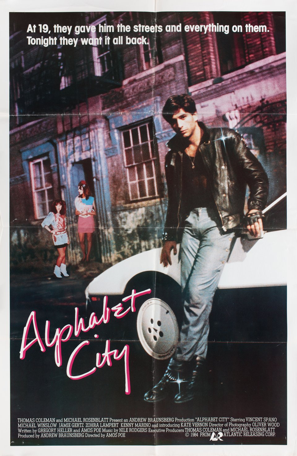 Alphabet City Original 1984 U.S. One Sheet Movie Poster
