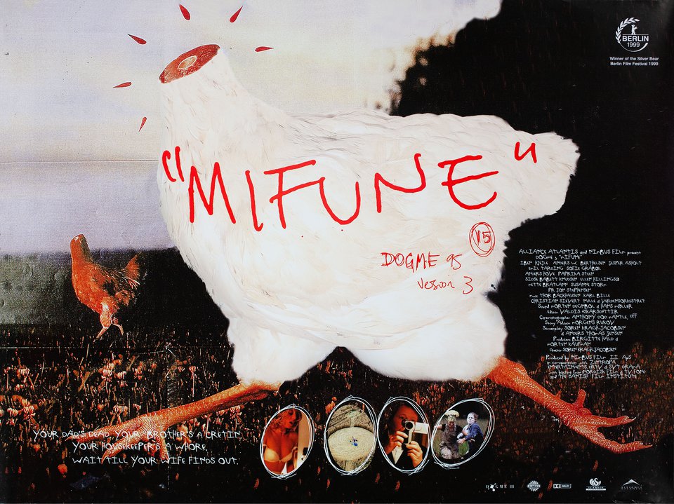 Mifune Original 1999 British Quad Movie Poster