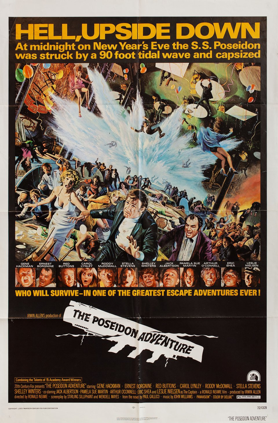 The Poseidon Adventure Original 1972 U.S. One Sheet Movie Poster