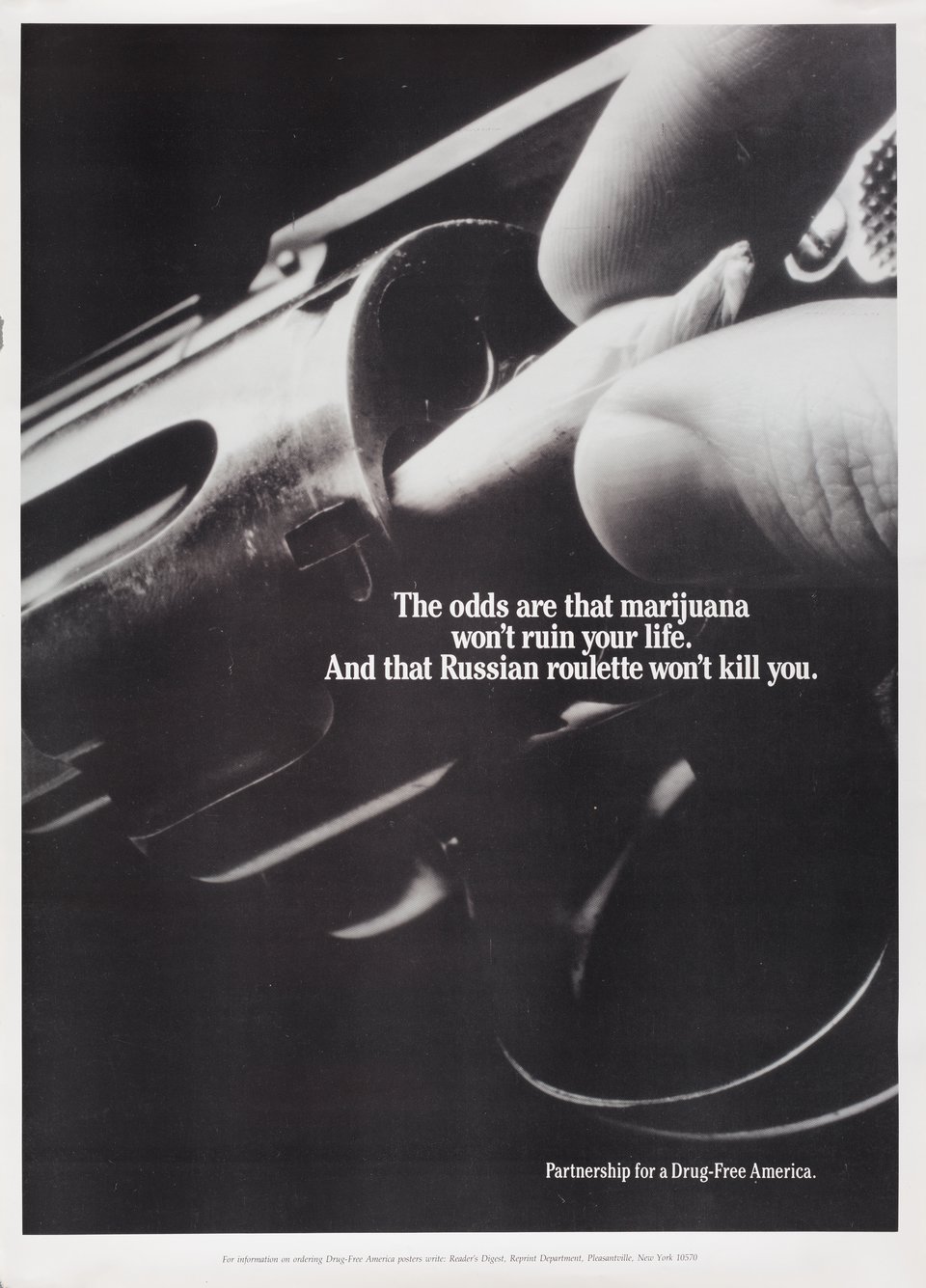 Drug Free America Original 1980s U.S. Mini Poster