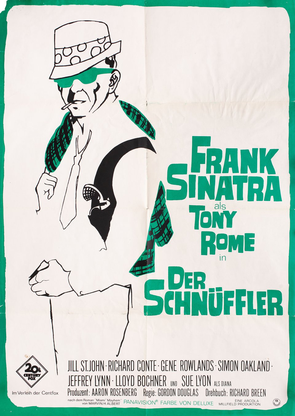 Tony Rome Original 1967 German A1 Movie Poster