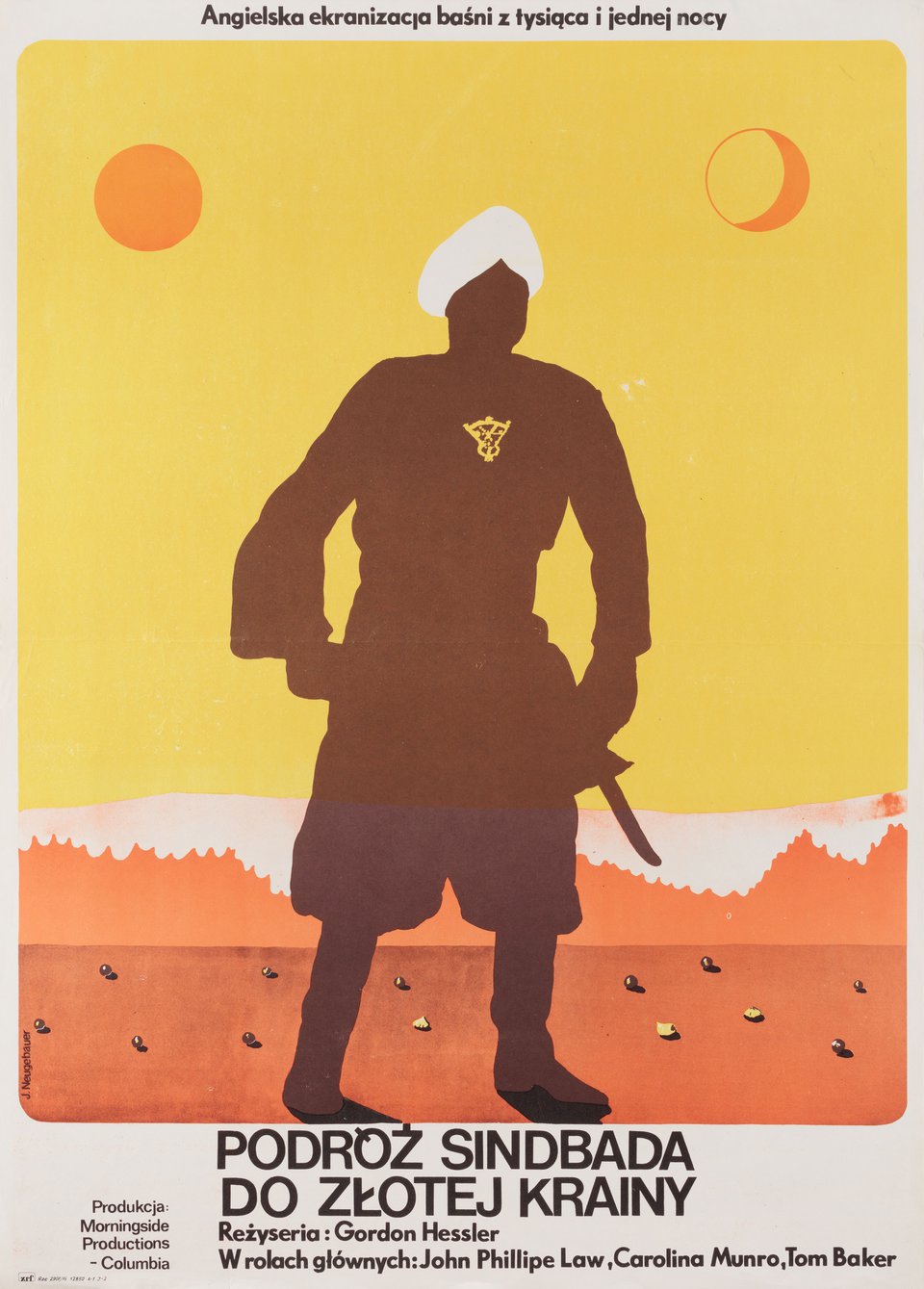 The Golden Voyage of Sinbad Original 1976 Polish A1 Movie Poster