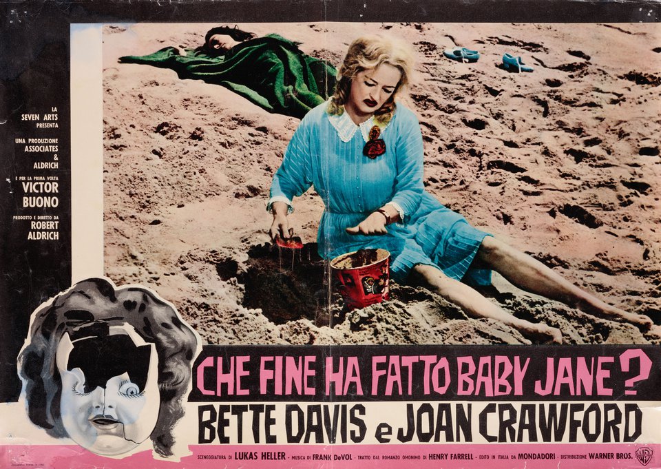 What Ever Happened to Baby Jane? Original 1962 Italian Fotobusta Movie Poster