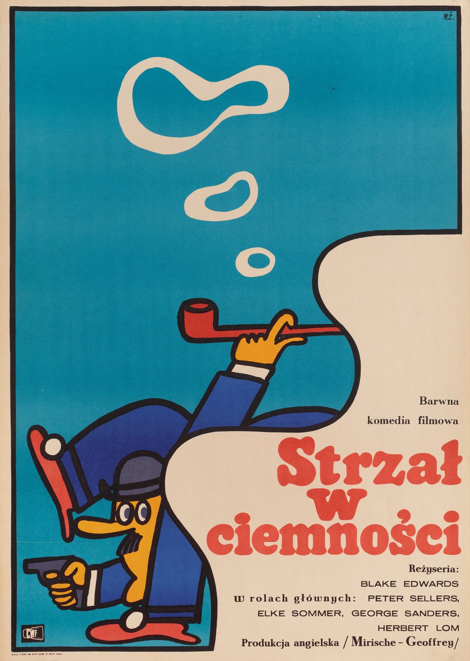 A Shot in the Dark Original 1968 Polish A1 Movie Poster