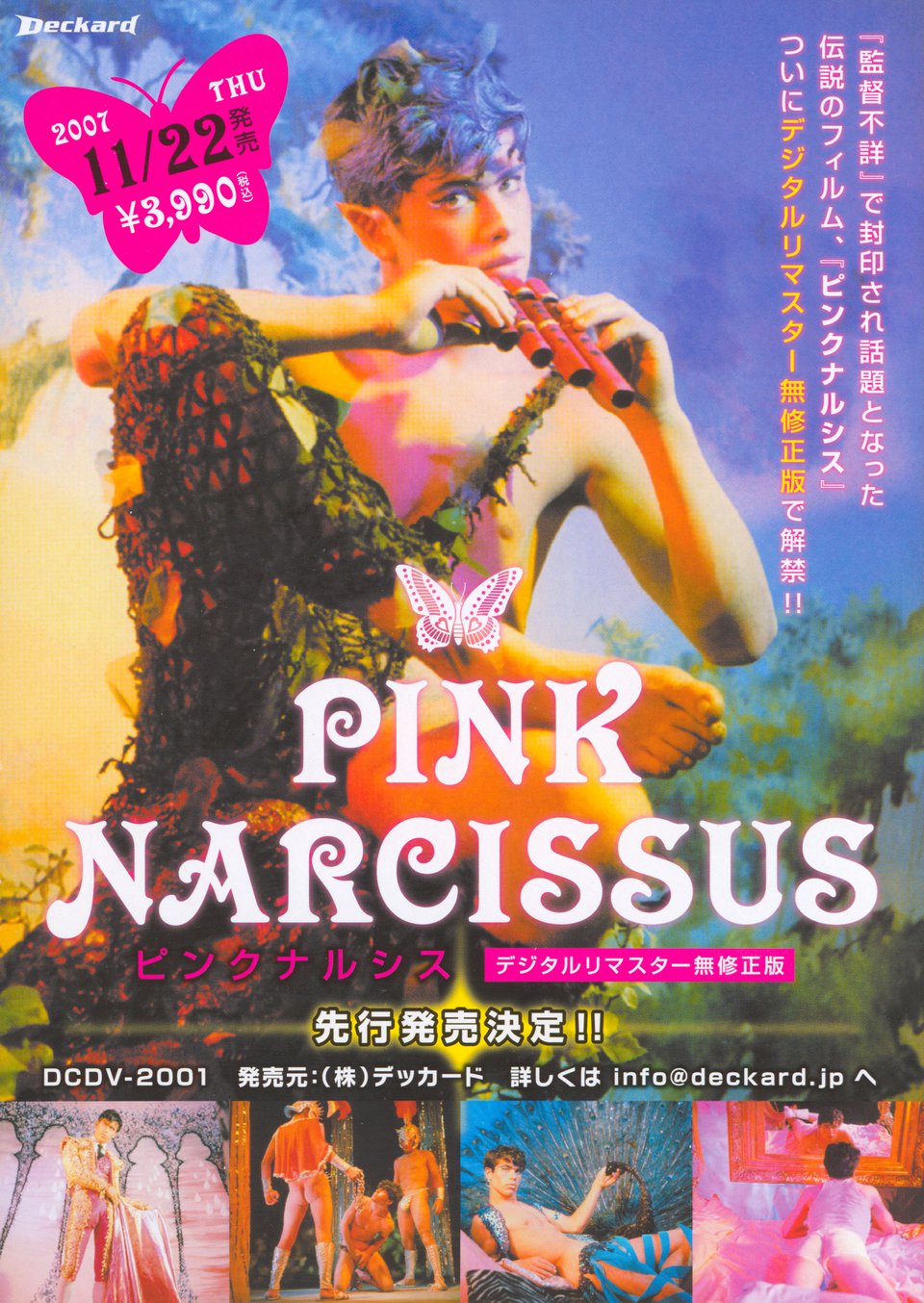 Pink Narcissus Original R2007 Japanese B5 Chirashi Handbill