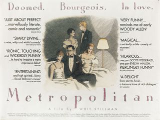 Metropolitan Original 1990 British Quad Movie Poster