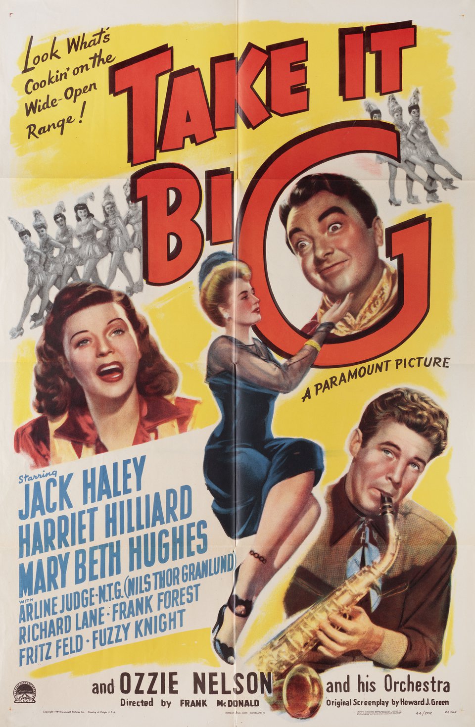 TAKE IT BIG Original 1944 U.S. One Sheet Movie Poster