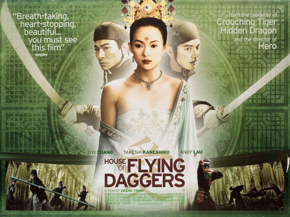 House of Flying Daggers Original 2004 British Quad Movie Poster