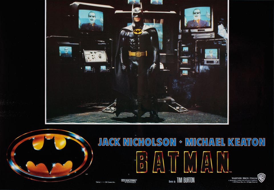Batman Original 1989 Italian Fotobusta Movie Poster