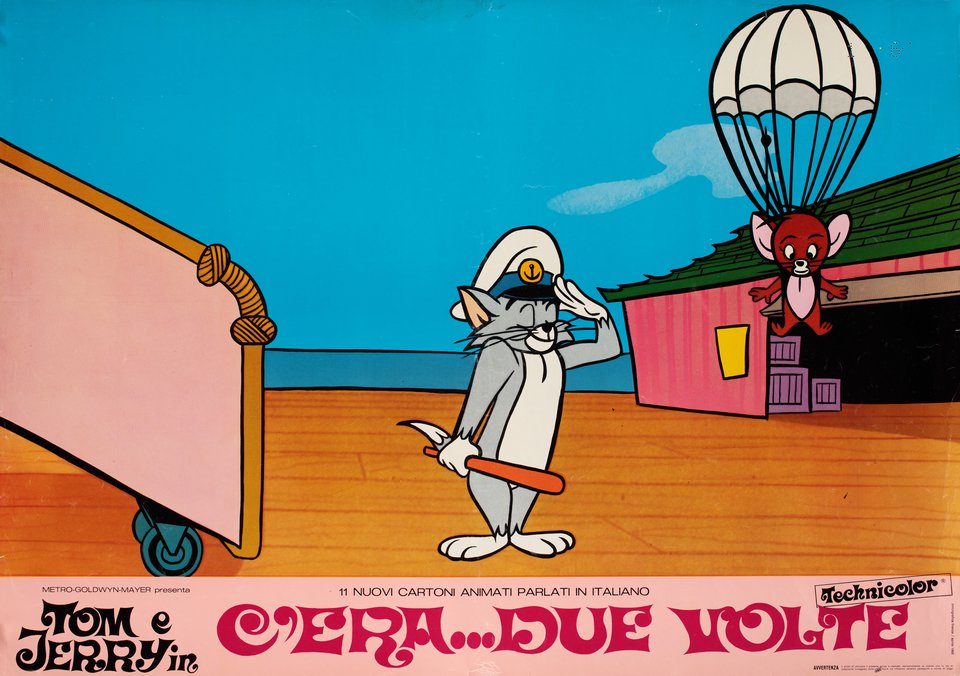 Tom and Jerry: Cat and Dupli-cat Original 1968 Italian Fotobusta Movie Poster